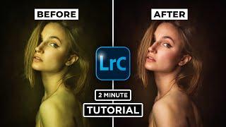 ONE Click For Perfect White Balance in Lightroom Classic #2MinuteTutorials