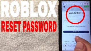   How To Reset And Recover Roblox Password 