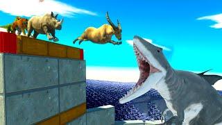 WHO CAN PASS of SHARK ATTACK  - Animal Revolt Battle Simulator