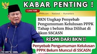 PPPK HARI INI, INFO PENTING BKN KEPADA HONORER TENTANG PENGUMUMAN HASIL PPPK 2024