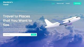 Create Travel Website Landing Page with HTML & CSS | Step by Step Tutorial