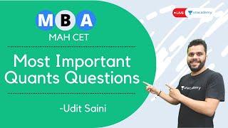 MAH CET Most Important Quants Questions | MAH MBA CET 2021