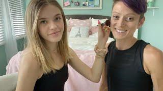 ASMR Doing My Moms Makeup  (soft spoken)