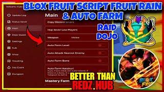 No Key Script Blox Fruit Mobile VOLCANO BETTER THAN REDZ HUB  FRUIT RAIN , AUTO FARM | Fluxus Delta