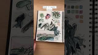 Sketchbook tour sneak peak pt.2 #watercolor #painting #art #sketchbook #sketchbooktour