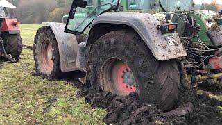  Wielka WTOPA  Zbieranie Trawy  Zetor Utonął  Wyciąganie Na Dwa Ciągniki  2x Zetor i Fendt 