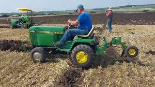 Garden Tractor Plowing