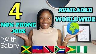 4 Companies Hiring Worldwide to Work Remotely| International Non Phone Remote Jobs