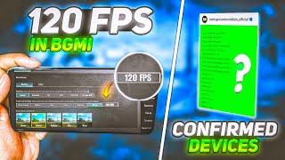 bgmi 120 fps supported confirmed devices list | bgmi 120 fps not showing | bgmi 3.5 update 120 fps