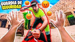 ESCAPO del GUARDIA de SEGURIDAD de un CASTILLO haciendo PARKOUR| PERSECUCIÓN POV