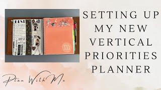 Setting Up My New Plum Paper Vertical Priorities Planner