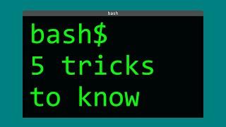 5 bash tricks to make you a cooler programmer