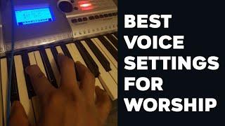 Best voice settings for worship