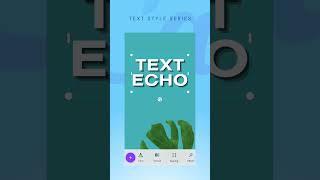 Canva tutorial about adding the echo effect to text #shorts