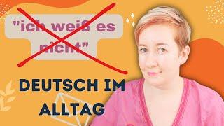 Не говорите "Ich weiß es nicht"! | Deutsch Wortschatz B1 B2 C1 | Deutsch mit Marija по-русски