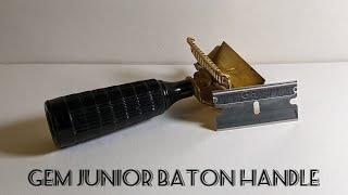 GEM Junior Baton Handle - Razor Report and a Shave - Stirling Soaps "Haverford" - Jayaruh 287