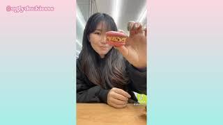 tiktok compilation eating at convenience store korean @annainseoul // latest 2021 // #eating