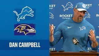 Dan Campbell postgame media availability | 2023 Week 7: Lions vs. Ravens