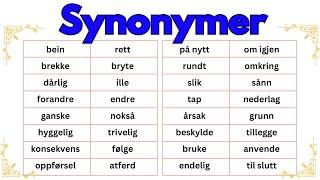 Utrolige Norske Synonymer Du Må Kjenne |  Kommenter 'Ja, takk!' for Din Gratis PDF! 