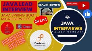 Persistent system interview Questions | Java interview Questions | Java 8 coding | Microservices