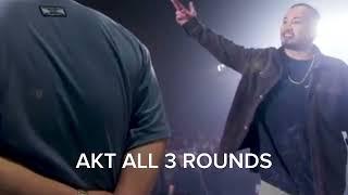 AKT ALL 3 ROUNDS vs PISTOLERO