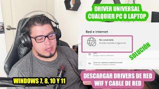 Como DESCARGAR los DRIVERS de WIFI y CABLE de RED para Cualquier COMPUTADOR con WINDOWS 7/8/10/11