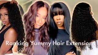 Ranking Yummy Hair Extensions LEAST to FAVORITE  #rawhair #antonetteshay