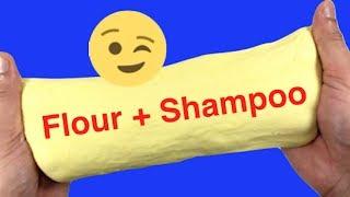 DIY Slime With Flour and Shampoo!! Safe Slime Without Glue