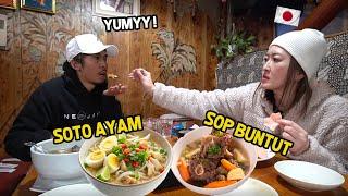 DINGIN BEGINI ENAKNYA SANTAP SOTO AYAM PANAS -PANAS BARENG FAMILY !