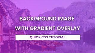 Background Images With Gradient Overlay CSS | CSS Multiple Backgrounds