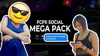 Social Branding and Text Message Animations in Video | FCP Social Mega Pack