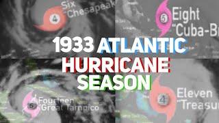1933 Atlantic Hurricane Season Track Animation @ViridYT