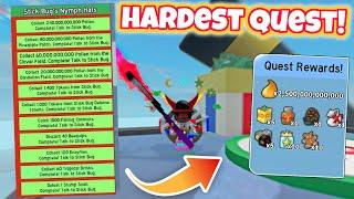 Completing the HARDEST Quest in Bee Swarm Simulator!