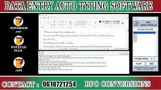 Data Entry Auto Typing Software Free Download | Image to Notepad Conversion Software