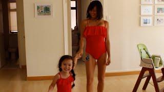 Stylish Matching Mom and Daughter Bathing Suits FTW!!