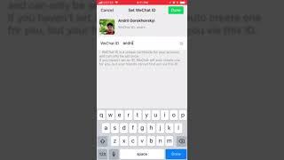 How to CHANGE a WeChat ID?