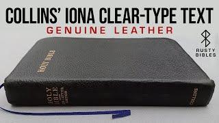 An All-Around Average Bible. Collins' Iona Clear-Type In Genuine Leather KJV Text Only Bible Review