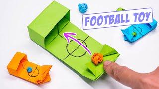 Easy origami FOOTBALL TOY || Moving paper toys football pop it