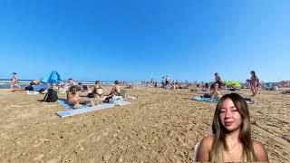  BIKINI BEACH 4K | Barcelona in Spain Catalonia | Summer Day with Bikini Beach Walk