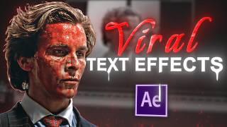 VIRAL Text Effects I After Effects Tutorial