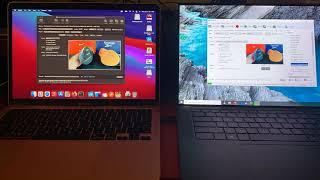 MacBook Air M1 versus Dell XPS 15 -  Handbrake Race