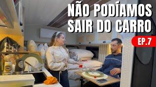 Ilhados dentro do carro. Acordamos no Motorhome sob forte chuva - Ep.7.