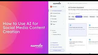 How to Use Narrato's AI Social Media Content Creation Tools