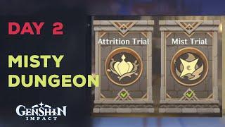 Day 2 Misty Dungeon Event Guide || Realm of Sand || Genshin Impact 3.3