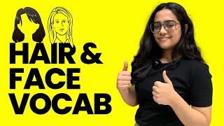 Hair & Face Vocabulary For English Beginners  |English Speaking Practice With Ananya #shorts