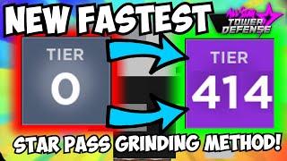 The NEW FASTEST WAY to AFK GRIND STAR PASS TIERS in All Star Tower Defense! 2x AS FAST! (ASTD)