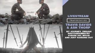 LIVESTREAM - Travis Davids + Ash Thorp | Zbrush, Fusion 360 and MOI3D - Learn Squared Live Stream