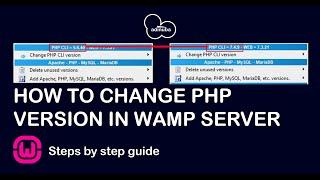 how to change php version in wamp server