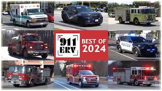 Fire Trucks, Police Cars, and Ambulances Responding Compilation | Best of 2024 (194 Departments)