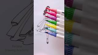  +  #art #satisfying #painting #shorts || Dress coloring